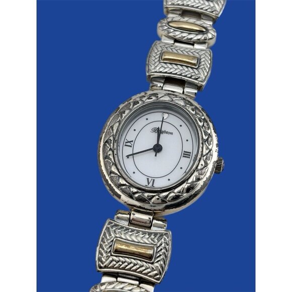 Brighton Bentley Toggle Watch Silver Gold New Battery Great Condition main image 6